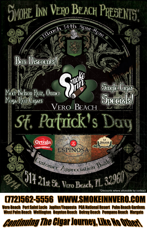 Saint Patrick's Day Cigar Bash