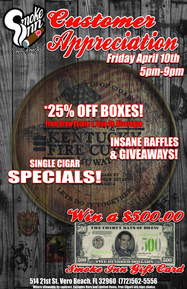 Drew Estate Customer Appreciation Bash at Smoke Inn Cigars, Vero Beach