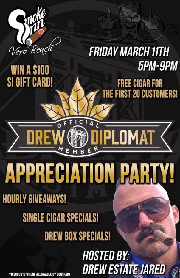 Drew Diplomat Appreciation Party_Smoke Inn Cigars Vero Beach