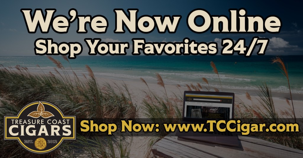 To notify readers that Treasure Coast Cigars now offers an e-commerce shopping experience at www.tccigar.com